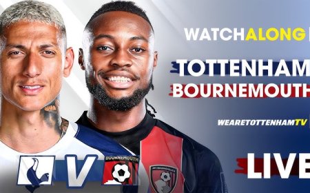 Tottenham Vs Bournemouth • 8:30 PM WAT