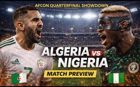 Algeria vs Nigeria | 5:00 PM WAT