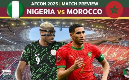 NIGERIA vs MOROCCO  | 8:00 PM (WAT)